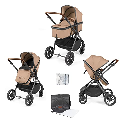 Ickle Bubba Cosmo 2-in-1 Pushchair in Gunmetal/Tan