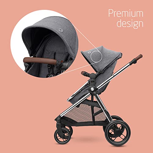 Maxi-Cosi Zelia 3 Luxe 2-in-1 Pram, Twillic Grey
