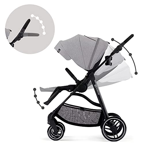 Kinderkraft VESTO Lightweight Stroller with Foldable Design, Gray
