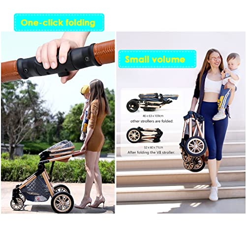 Lightweight Travel Stroller Jogging Pram with Accessories - Dark Grey