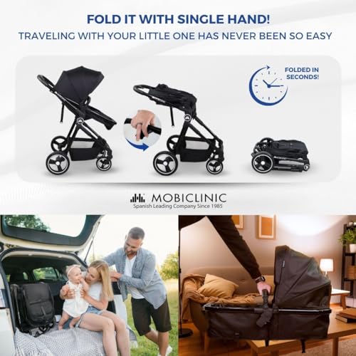 Mobiclinic® Kids 2-in-1 Stroller + Carry Cot, Nuit