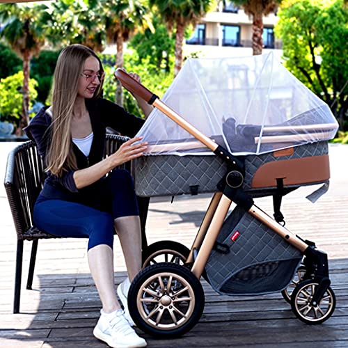 Lightweight Travel Stroller Jogging Pram with Accessories - Dark Grey