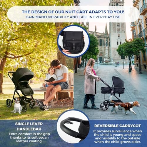 Mobiclinic® Kids 2-in-1 Stroller + Carry Cot, Nuit