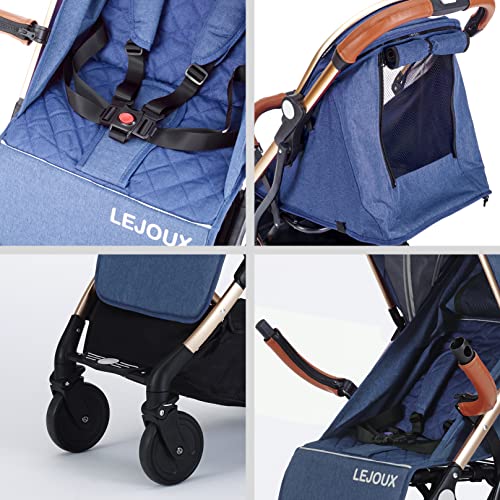 Lejoux™ Lightweight Foldable Baby Stroller Buggy - Blue