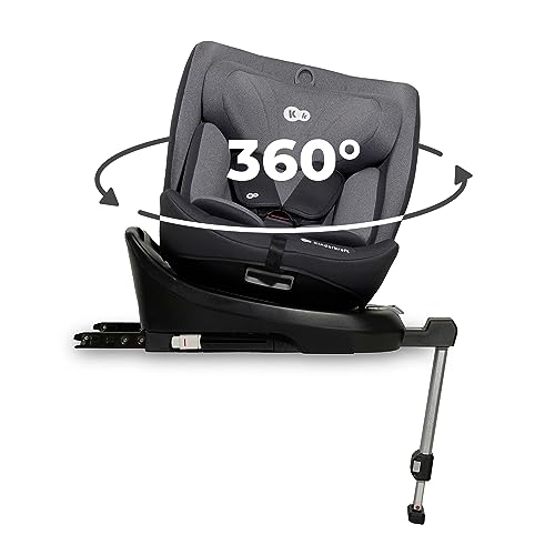 Kinderkraft I-360 Baby Car Seat, I-Size, Gray, 0-36kg