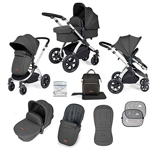 Ickle Bubba Stomp Luxe 2-in-1 - Silver/Grey/Black