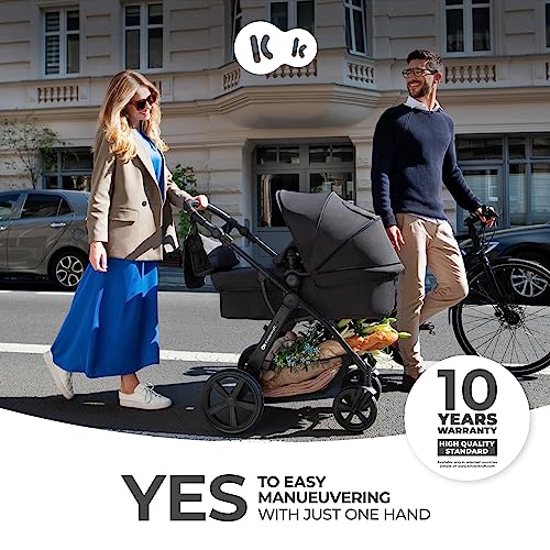 Kinderkraft MOOV CT 3 in 1 Pram - Gray