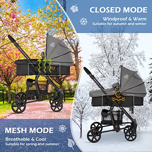 Hadibio 2 in 1 Travel System Stroller Pram