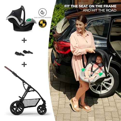 Kinderkraft MOOV CT 3 in 1 Pram - Gray