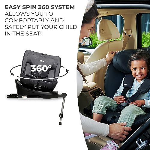 Kinderkraft I-360 Baby Car Seat, I-Size, Gray, 0-36kg
