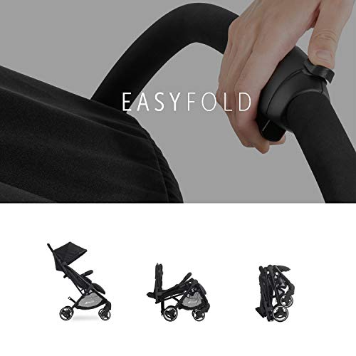 Hauck Swift X Twin Pushchair - Black, Compact & Folding