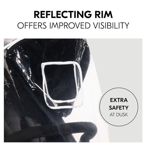 Hauck Universal 3 Wheel Raincover, Transparent - Fits All Strollers