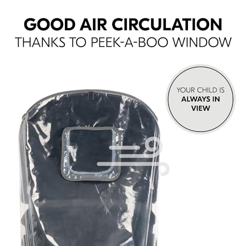 Hauck Universal 3 Wheel Raincover, Transparent - Fits All Strollers