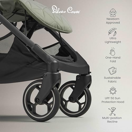 Silver Cross Clic Compact Travel Stroller Sage Color