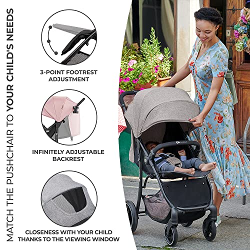 Kinderkraft TRIG2 Lightweight Stroller - Pink, Birth to 24kg