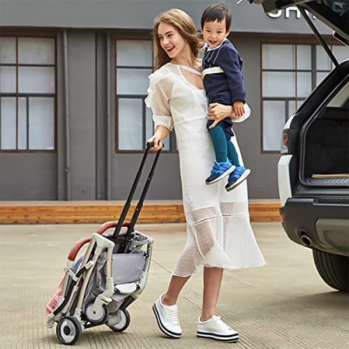 SONARIN Lightweight White Stroller, Stylish Compact Travel Buggy