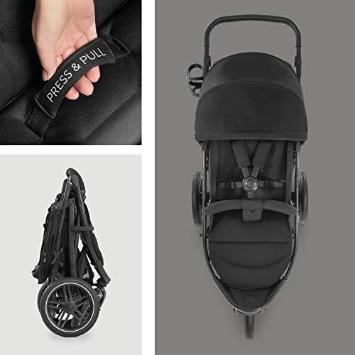 Hauck Rapid 3 Three-Wheel Pushchair - Black