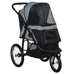 PawHut Pet Jogger Stroller for Medium and Small Dogs