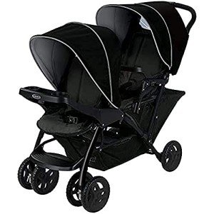 Graco Stadium Duo Tandem Double Pushchair - Black/Grey