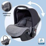 GaGaDumi Boston Pram 3 in 1 Set - Black/Beige