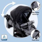 GaGaDumi Boston Pram 3 in 1 Set - Black/Beige