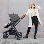 Ickle Bubba Stomp Urban Pushchair - Black/Sage Green/Tan