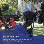 Chicco Echo Stroller Stone - 22kg capacity, Foldable & Lightweight