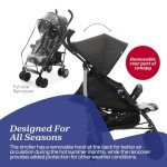 Chicco Echo Stroller Stone - 22kg capacity, Foldable & Lightweight