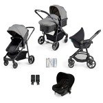 Ickle Bubba Star 3-in-1 Travel System - Black/Grey