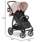 Hauck Rapid 4D Pushchair - Dusty Rose, Compact & All-round