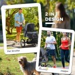 PawHut Pet Jogger Stroller for Medium and Small Dogs