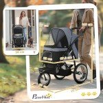 PawHut Pet Jogger Stroller for Medium and Small Dogs