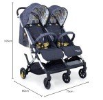 Cosatto Woosh Double Stroller for Twins - Lightweight