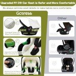 3 in 1 PU Leather City Stroller with Car Seat