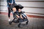 Hauck Swift X Twin Pushchair - Black, Compact & Folding