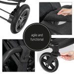 Hauck Uptown Duo Twin Pram, Melange Black