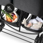 Hauck Uptown Duo Twin Pram, Melange Black