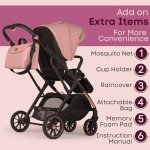 Lejoux+ Pink Baby Pushchair