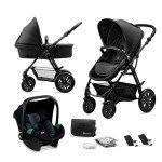 Kinderkraft MOOV Pram 3 in 1 Set with Infant Car Seat - Black