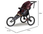 Out 'n' About Nipper Sport Stroller | Brambleberry Red