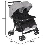 Graco DuoRider Lightweight Double Pushchair, Birth to 3 Years