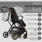 Lejoux+ Baby Pushchair in Light Grey Color