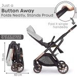 Lejoux+ Baby Pushchair in Light Grey Color