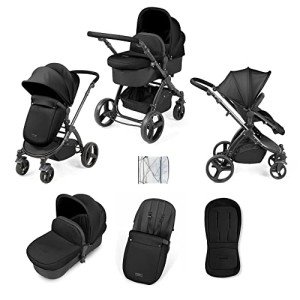 Ickle Bubba Stomp Urban Pushchair - Matte Black/Midnight