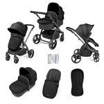 Ickle Bubba Stomp Urban Pushchair - Matte Black/Midnight