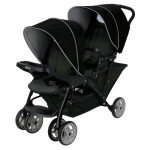 Graco Stadium Duo Tandem Double Pushchair - Black/Grey