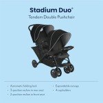 Graco Stadium Duo Tandem Double Pushchair - Black/Grey