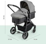 Ickle Bubba Star 2-in-1 Pushchair - Space Grey