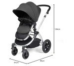 Ickle Bubba Stomp Luxe 2-in-1 - Silver/Grey/Black