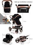 Birtn Baby Pram Pushchair Buggy with Car Seat